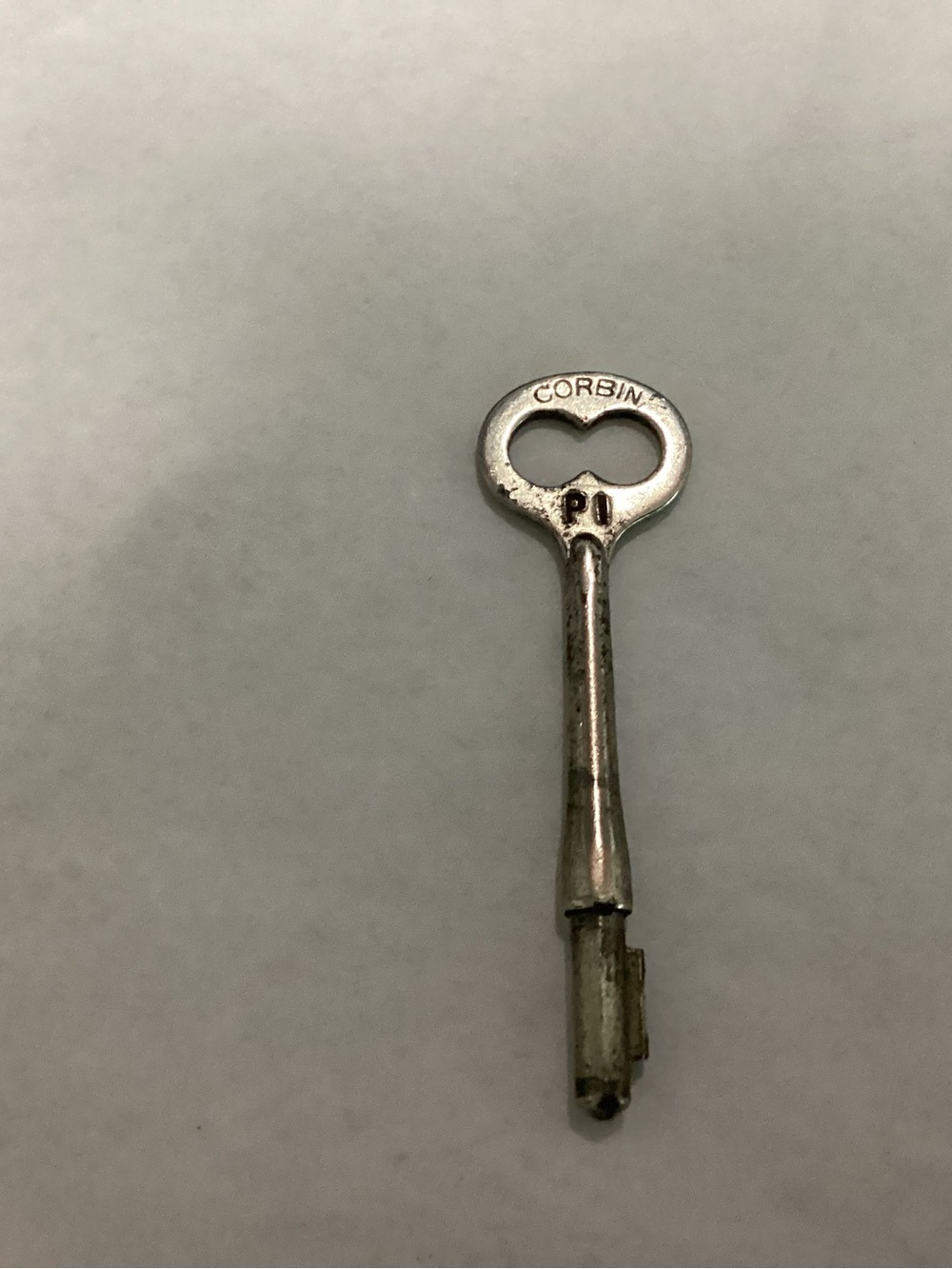Antique Corbin P 1 Skeleton Key used for mortise locks.